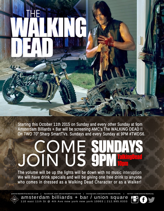 Bars Viewing The Walking Dead in NYC